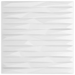 VidaXL Panele ścienne, 24 szt., białe, 50x50 cm, XPS, 6 m², kamień