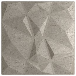 VidaXL Panele ścienne, 24 szt., szarość betonu, 50x50 cm, XPS, 6 m²