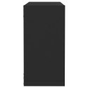 VidaXL Półki ścienne kostki, 4 szt., czarne, 30x15x30 cm