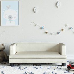 VidaXL Sofa dla dzieci, kremowa, 80x45x30 cm, aksamit