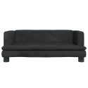 VidaXL Sofa dla dzieci, czarna, 80x45x30 cm, aksamit