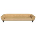 VidaXL Sofa dla dzieci, brązowa, 100x50x26 cm, aksamit