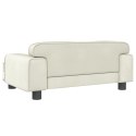 VidaXL Sofa dla dzieci, kremowa, 70x45x30 cm, aksamit