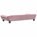 VidaXL Sofa dla dzieci, różowa, 100x50x26 cm, aksamit