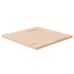 VidaXL Kwadratowy blat do stolika, 60x60x2,5 cm, surowe drewno dębowe