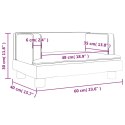 VidaXL Sofa dla dzieci, różowa, 60x40x30 cm, aksamit