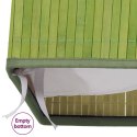 VidaXL Bambusowy kosz na pranie z pojedynczą przegrodą, zielony