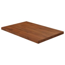 VidaXL Blat do łazienki, ciemnobrązowy, 60x40x2,5 cm, lite drewno