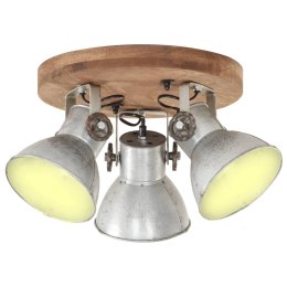 VidaXL Industrialna lampa wisząca, 25 W, srebrna, 42x27 cm, E27