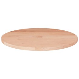 VidaXL Okrągły blat do stolika, Ø50x1,5 cm, surowe drewno dębowe