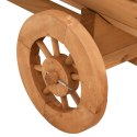 VidaXL Ozdobny wózek, 70x43x54 cm, lite drewno jodłowe