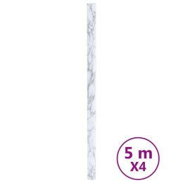 VidaXL Samoprzylepna okleina meblowa, marmurowa biel, 90x500 cm, PVC