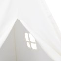 VidaXL Biały namiot dziecięcy tipi, z torbą, peach skin, 120x120x150cm