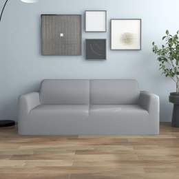 VidaXL Elastyczny pokrowiec na sofę 2-osobową, szary, dżersejowy