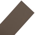 VidaXL Obrzeża ogrodowe, 2 szt., brązowe, 10 m, 15 cm, polietylen