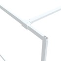 VidaXL Ścianka prysznicowa, biała, 100x195 cm przezroczyste szkło ESG