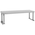 VidaXL Kuchenny stół roboczy z półką, 120x60x120 cm, stal nierdzewna