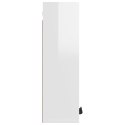 VidaXL Wisząca szafka łazienkowa, biała o wysokim połysku, 32x20x67 cm