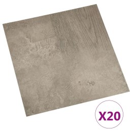 VidaXL Samoprzylepne panele podłogowe, 20 szt., PVC, 1,86 m², szare