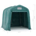 VidaXL Namiot garażowy z PVC, 2,4 x 2,4 m, zielony