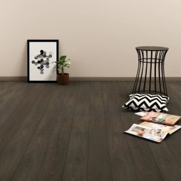 VidaXL Samoprzylepne panele podłogowe 4,46 m², 3 mm, PVC ciemnobrązowe