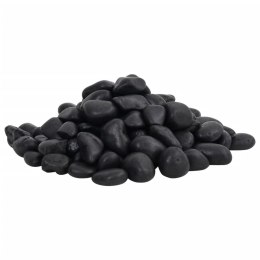 VidaXL Polerowane kamyki, 10 kg, czarne, 2-5 cm