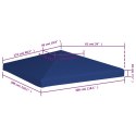 VidaXL Zadaszenie altany ogrodowej, 310 g/m², 3 x 3 m, niebieskie