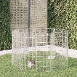 VidaXL 8-panelowa klatka dla królika, 54x80 cm, galwanizowane żelazo
