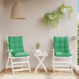 VidaXL Poduszki na krzesła z niskim oparciem, 2 szt., zielone