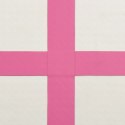 VidaXL Mata gimnastyczna z pompką, 300x100x20 cm, PVC, różowa