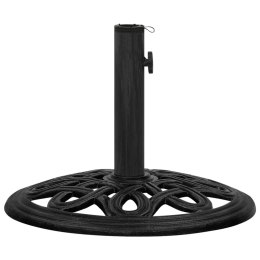 VidaXL Podstawa pod parasol, czarna, 44x44x32 cm, żeliwo