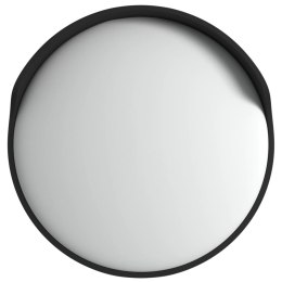 VidaXL Wypukłe lustro drogowe, czarne, Ø60 cm, poliwęglan