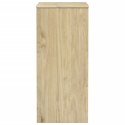 VidaXL Komoda SAUDA, kolor dębu, 76,5x39x91 cm, lite drewno sosnowe