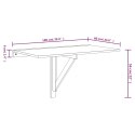 VidaXL Składany stolik kawowy, szarość betonu, 100x60x56 cm