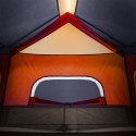 VidaXL Namiot rodzinny z LED, 6-os., jasnoszaro-pomarańczowy