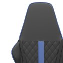 VidaXL Fotel gamingowy, czarno-niebieski, sztuczna skóra