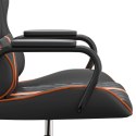 VidaXL Fotel gamingowy, czarno-pomarańczowy, sztuczna skóra