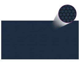 VidaXL Pływająca folia solarna z PE, 1200x600 cm, czarno-niebieska