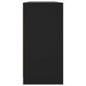 VidaXL Biblioteczka z drzwiczkami, czarna, 204x37x75 cm