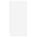 VidaXL Biblioteczka z drzwiczkami, biała, 204x37x75 cm