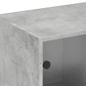 VidaXL Biblioteczka z drzwiczkami, szarość betonu, 204x37x75 cm