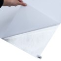 VidaXL Folie okienne, 3 szt., matowe przezroczyste białe, PVC
