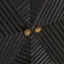 VidaXL Szafka, czarna, 55x30x76 cm, lite drewno mango i żelazo