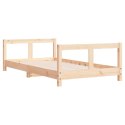VidaXL Rama łóżka dziecięcego, 80x160 cm, drewno sosnowe