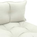 VidaXL Ogrodowa sofa 3-osobowa z palet, z beżowymi poduszkami