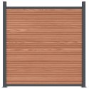 VidaXL Panel ogrodzeniowy, brązowy, 353x186 cm, WPC