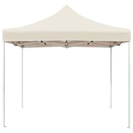 VidaXL Profesjonalny namiot imprezowy, aluminium, 2x2 m, kremowy