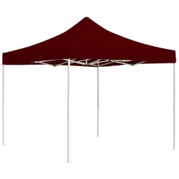 VidaXL Profesjonalny namiot imprezowy, aluminium, 2x2 m, bordowy