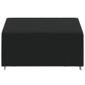VidaXL Pokrowiec na ławkę 3-osobową, czarny, 165x70x65/94 cm, tkanina