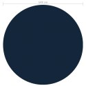 VidaXL Pływająca folia solarna z PE na basen, 549 cm, czarno-niebieska